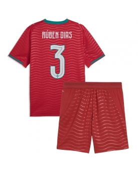 Billige Fotballdrakt Portugal Ruben Dias #3 Replika Hjemmedraktsett Barn VM 2026 Kortermet (med bukser)